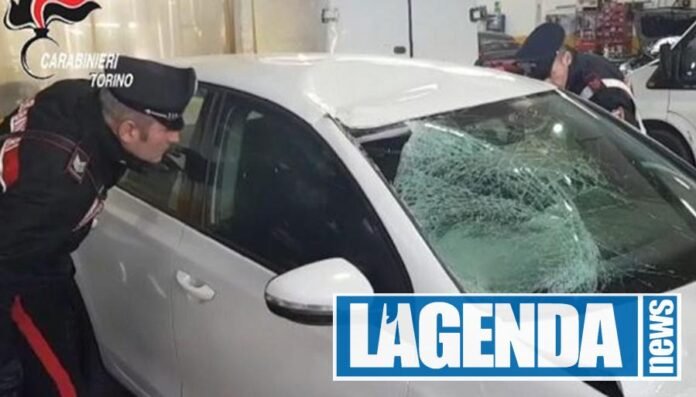 Giaveno auto pirata della strada