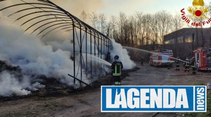 Incendio a Rosta