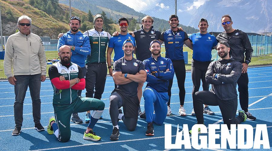I bobbisti con il Sindaco di Sestriere