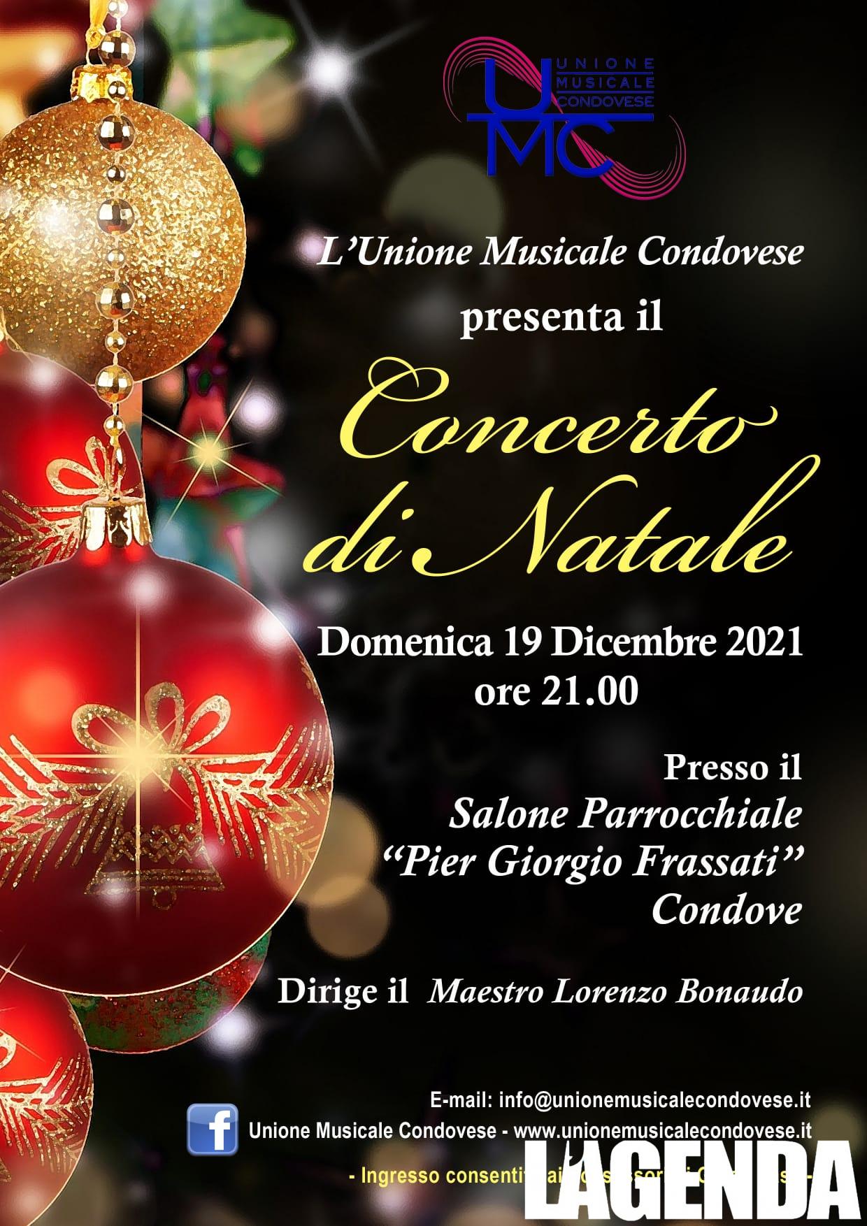 Locandina Concerto UMC Natale 2021