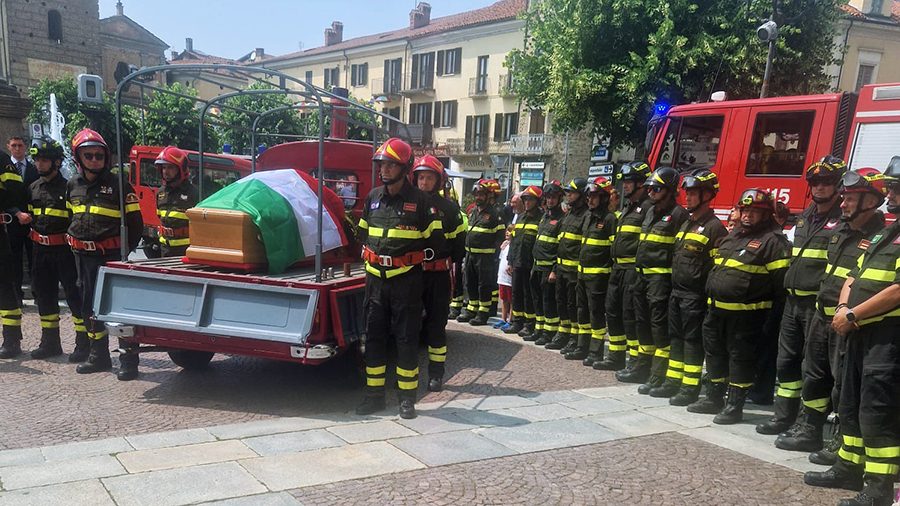 Il funerale di Gilberto Monfrino