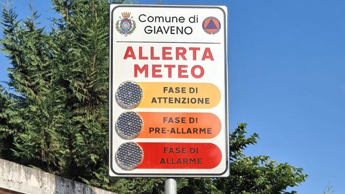 Cartello a Giaveno