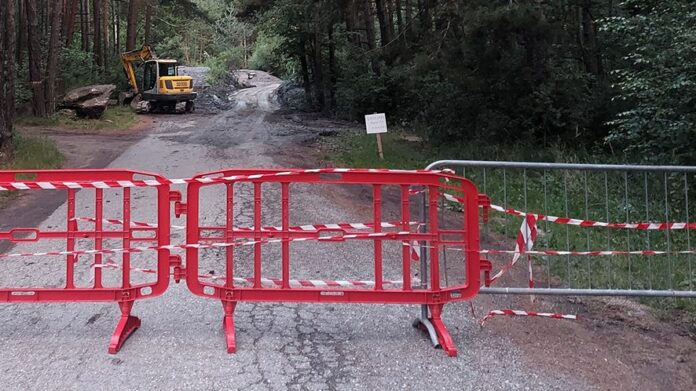 Strada chiusa a Beaulard