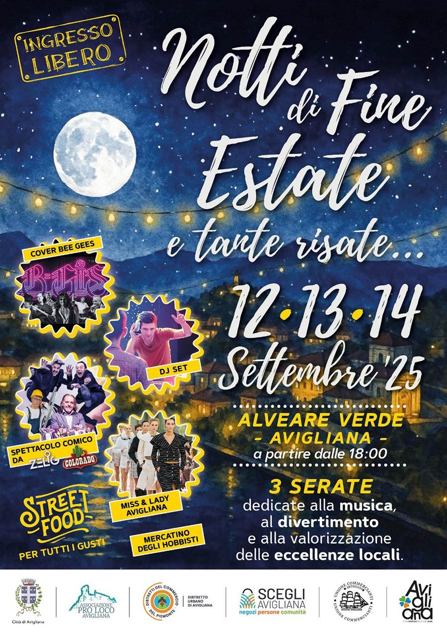 Notti di fine esate ad Avigliana