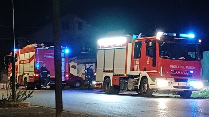 Incendio a Chiusa di San Michele