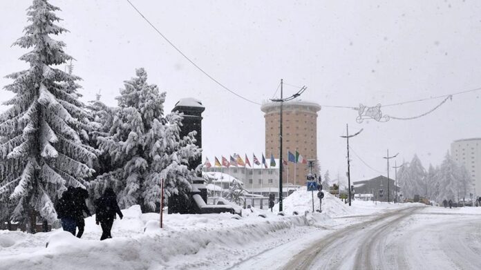 Sestriere sotto la neve