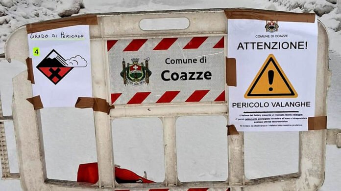 Valanghe in Valsagone