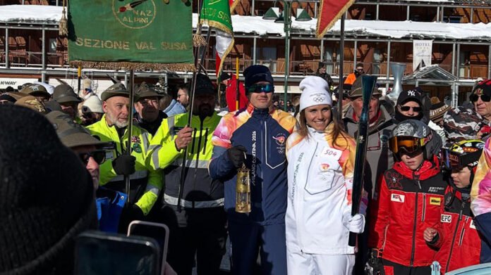 Fiaccola a Sestriere