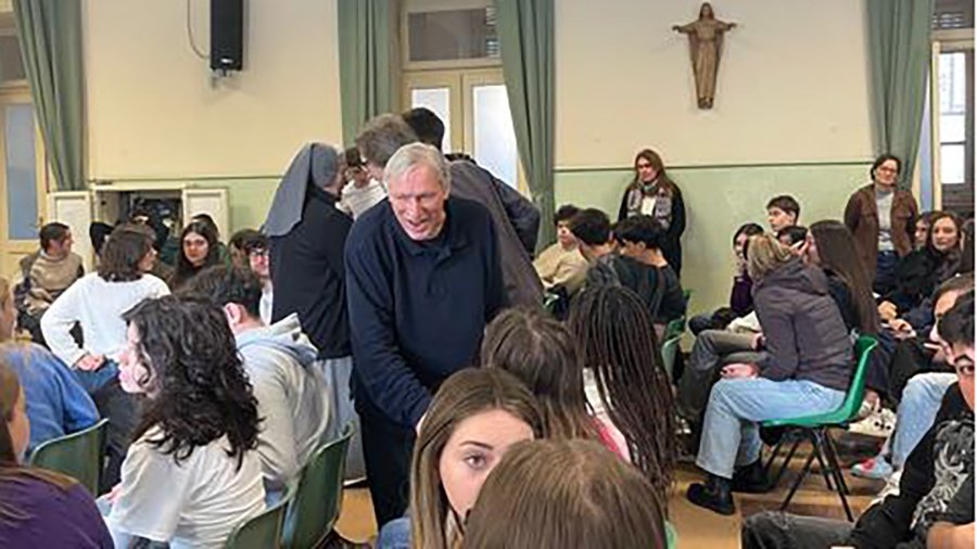 Don Ciotti al Liceo Mazzarello