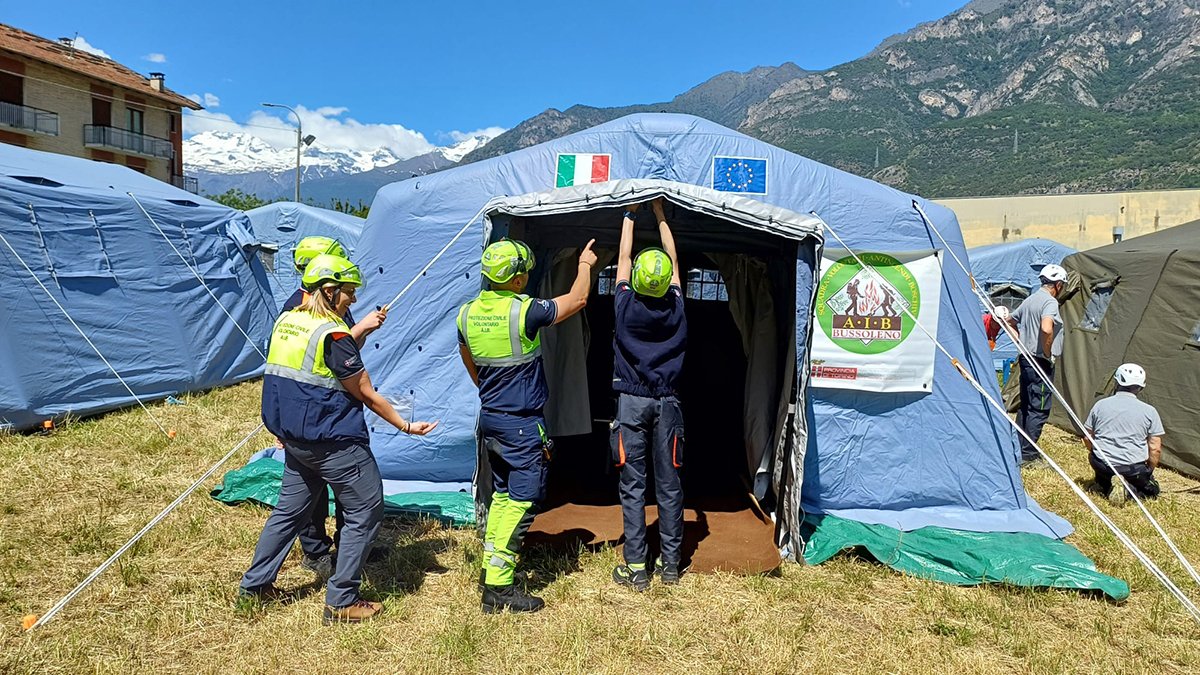Campo scuola della Protezione Civile