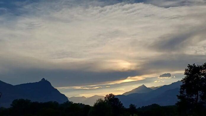 Tramonto in Valsusa