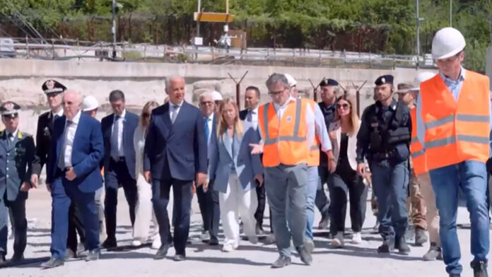 Meloni al cantiere Tav